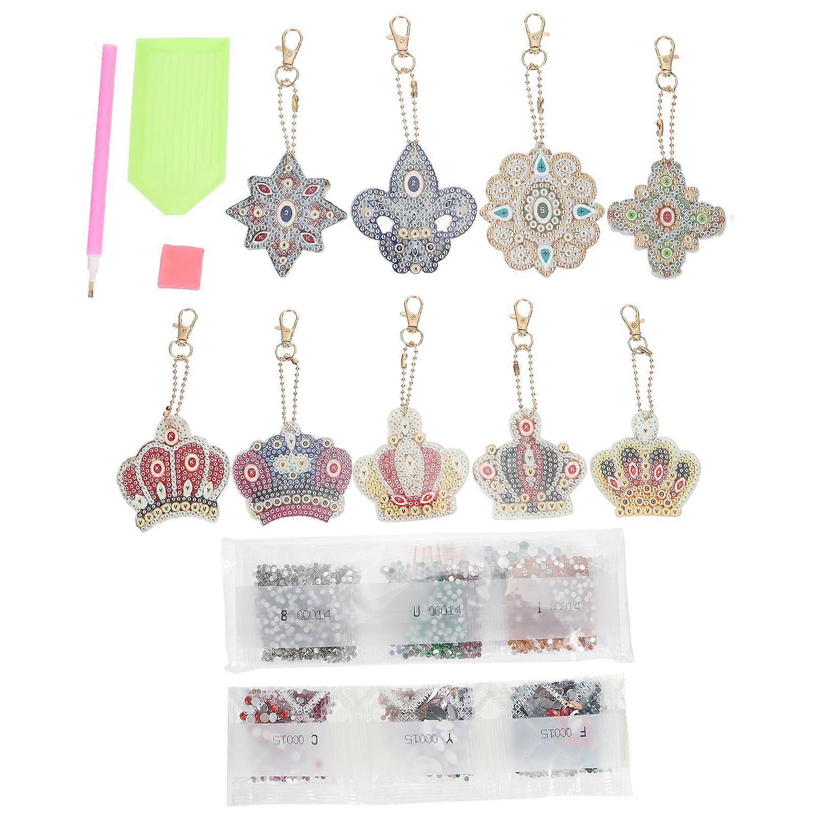 DIY Drill Pendant Diamond Keychain Kit 1Set with Resin Drill