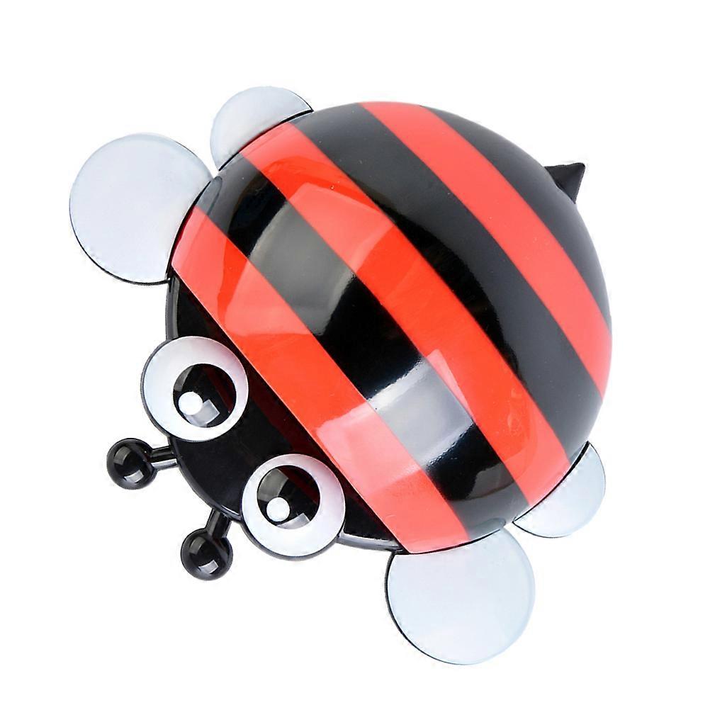 Cartoon Toothbrush Rack Multi-Function Storage Red Plastic 1Pcs