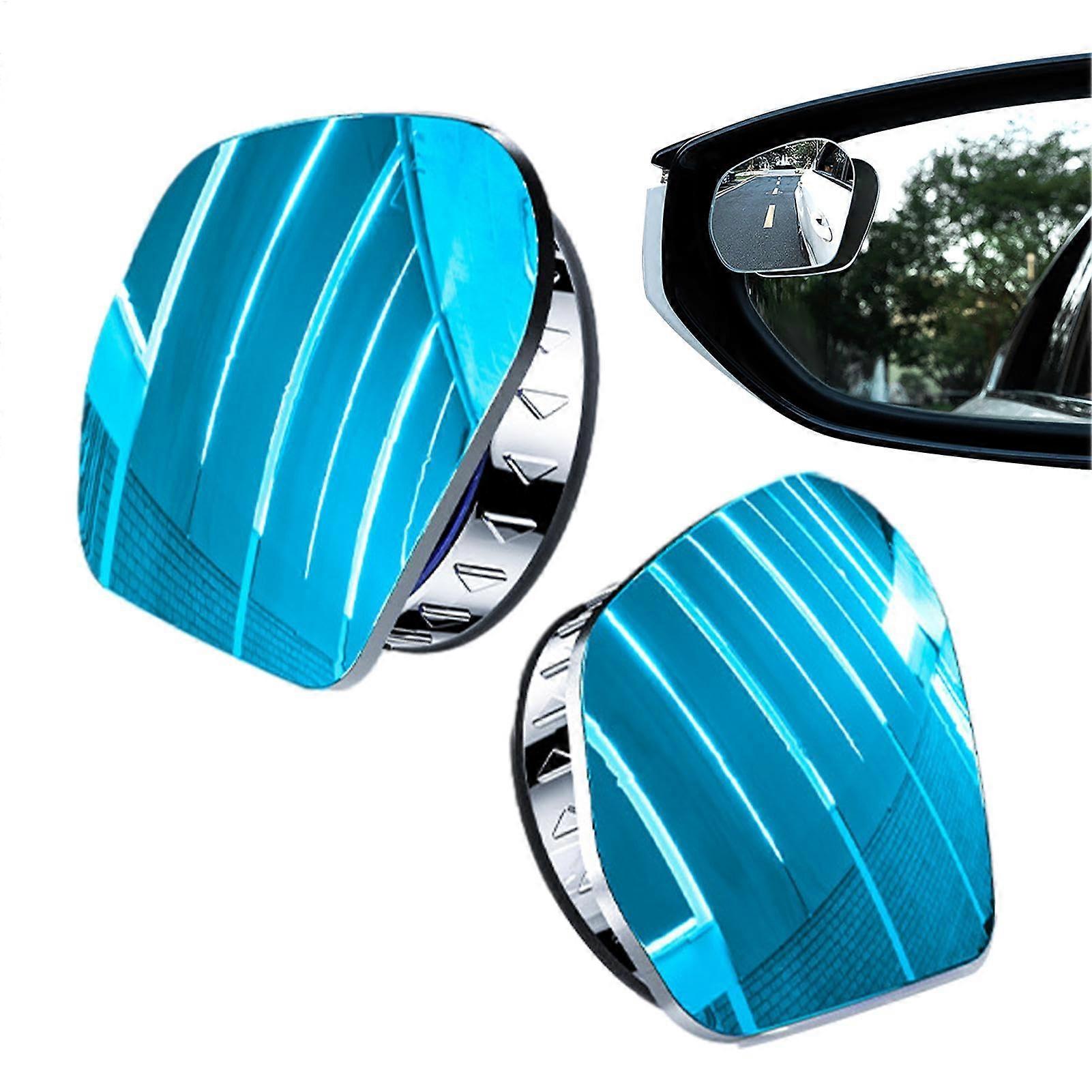 Wide Angle Blind Spot Mirrors Adjustable 2 Pack Side Rear View Mirror 360 Degree Suction Cup For Cars Driving Students