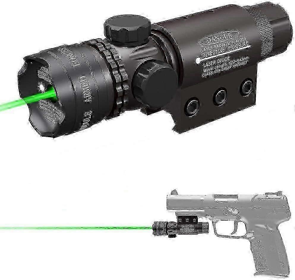Green Laser Sight for Tactical Precision Aiming - Adjustable Beam Visibility Scope Tool