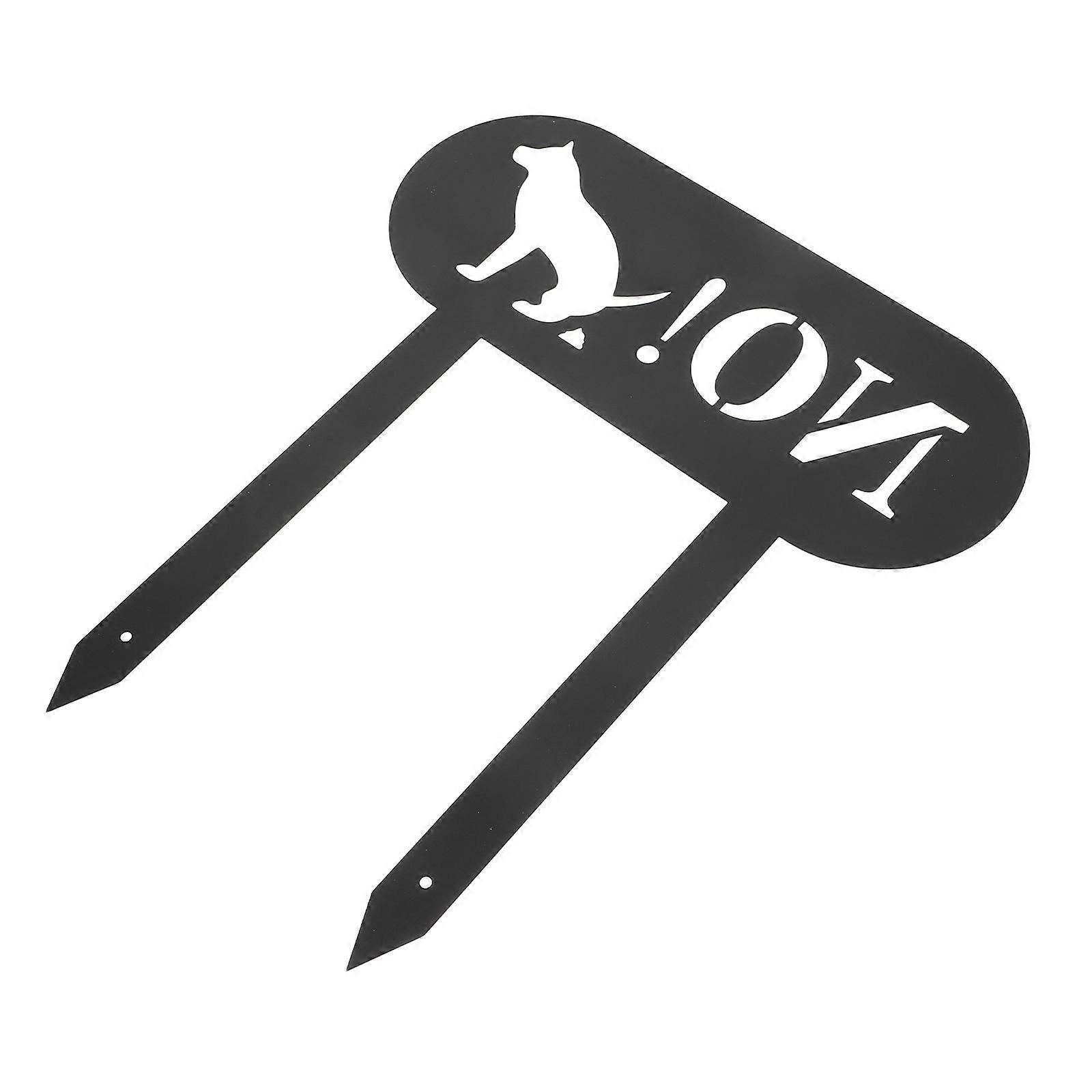 Garden Decorative Dog Poop Sign For Yard Use Designed For Responsible Pet Owners In Rectangular Style 1Pack