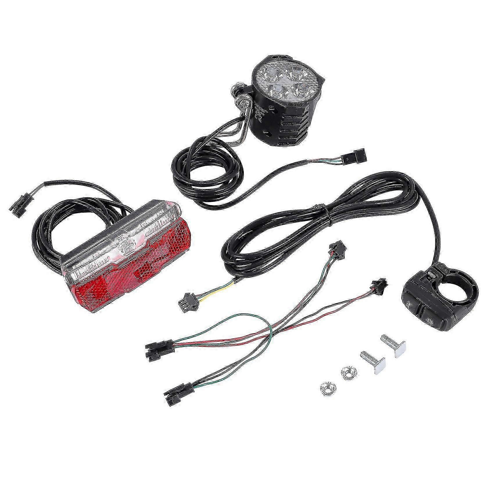 Electric Bike And Ebike Set Input 36v 48v 60v Built-in Speaker E-bike Headlight And