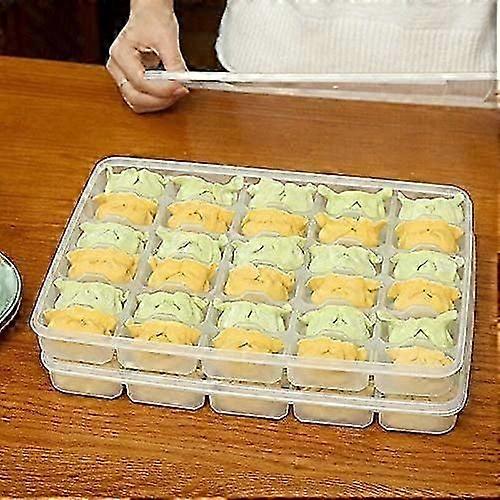 Food Tray Storage Dumpling Boxes Food Container Fruit Sealed Fresh Storage Box
