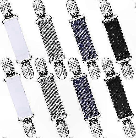 8-Pack Retro Collar Clips for Shawls, Sweaters, and Cardigans Unisex Accessory
