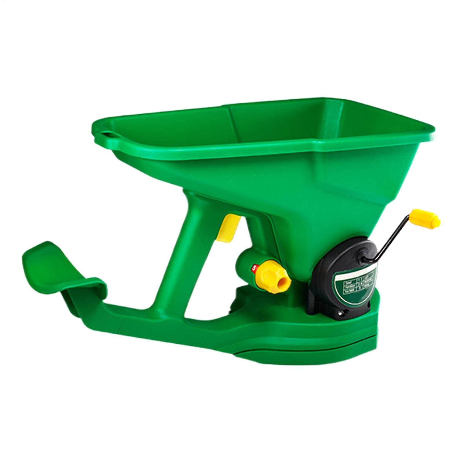 Pocket Spreader - Portable Handheld Lawn Fertilizer Spreader with Cordless Seed Splitter and Compost Shaker