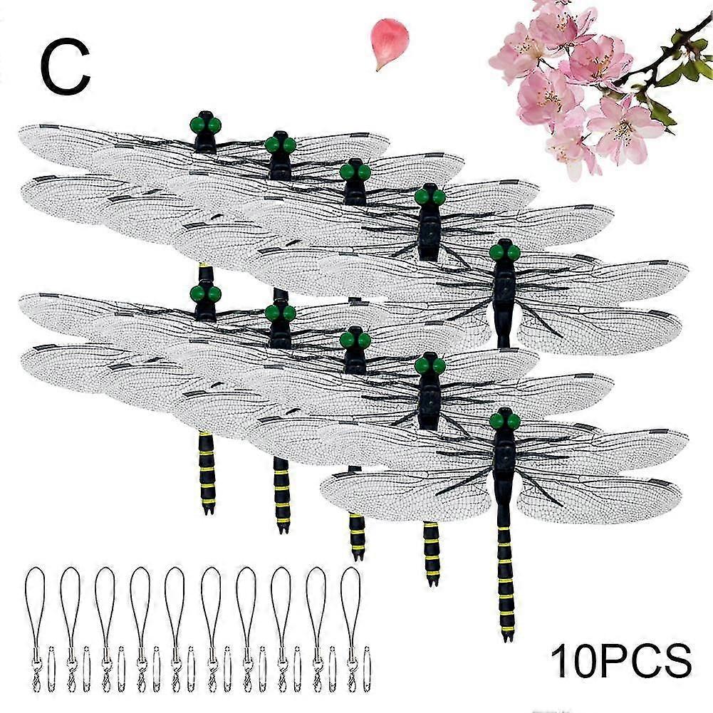 1-10x Simulation Dragonfly Mosquito Repellent Ornament Dragonfly Model