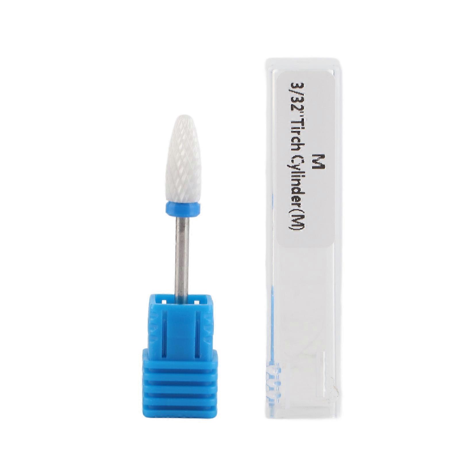 5 Type of Ceramic Cylinder Shape Grinding Head Nail Drill Bit for Manicure Drills Machine 04#