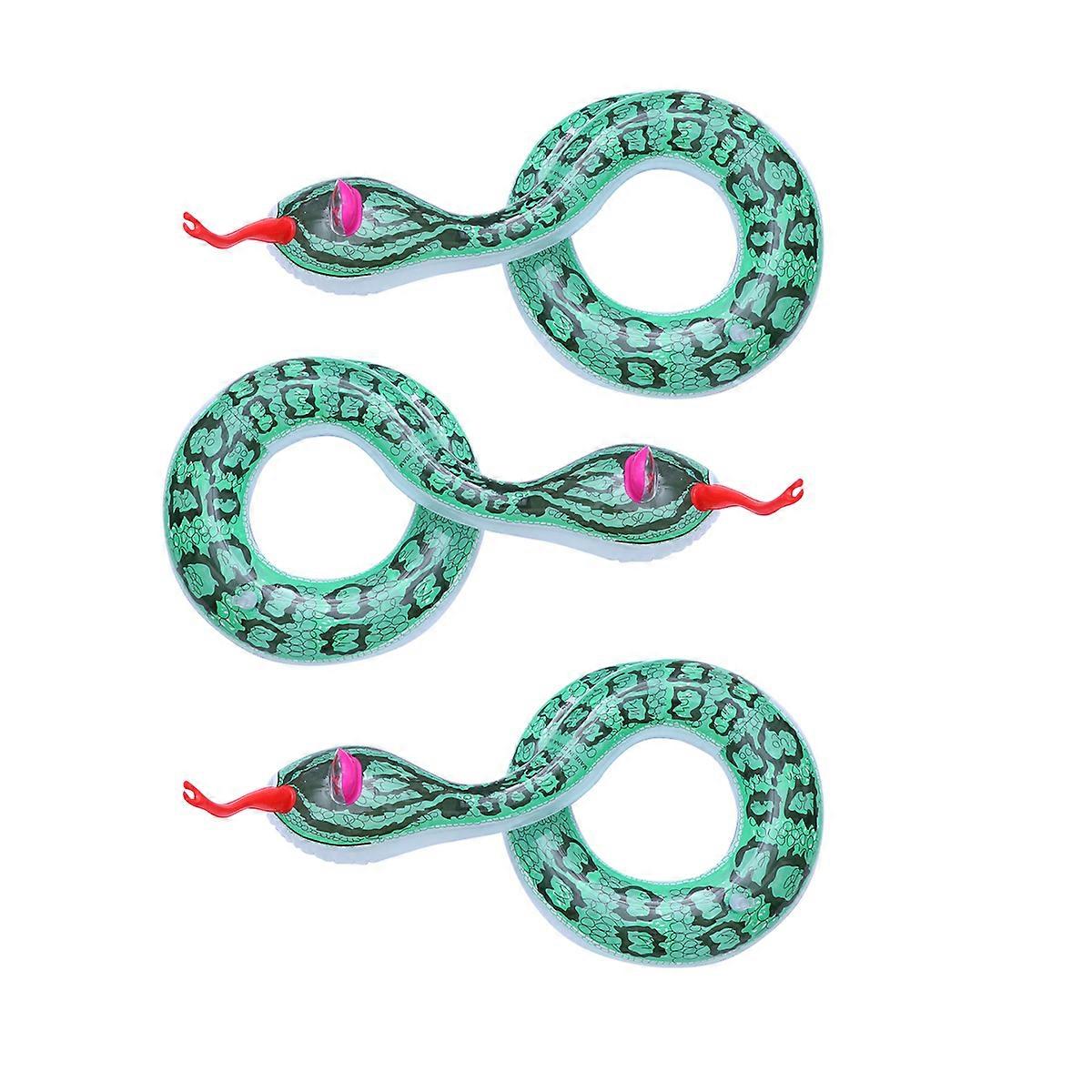 Tricky Toys Snake 3 Pcs Inflatable Snakes Ideal For Halloween Party Decoration And Scaring Animals In Garden