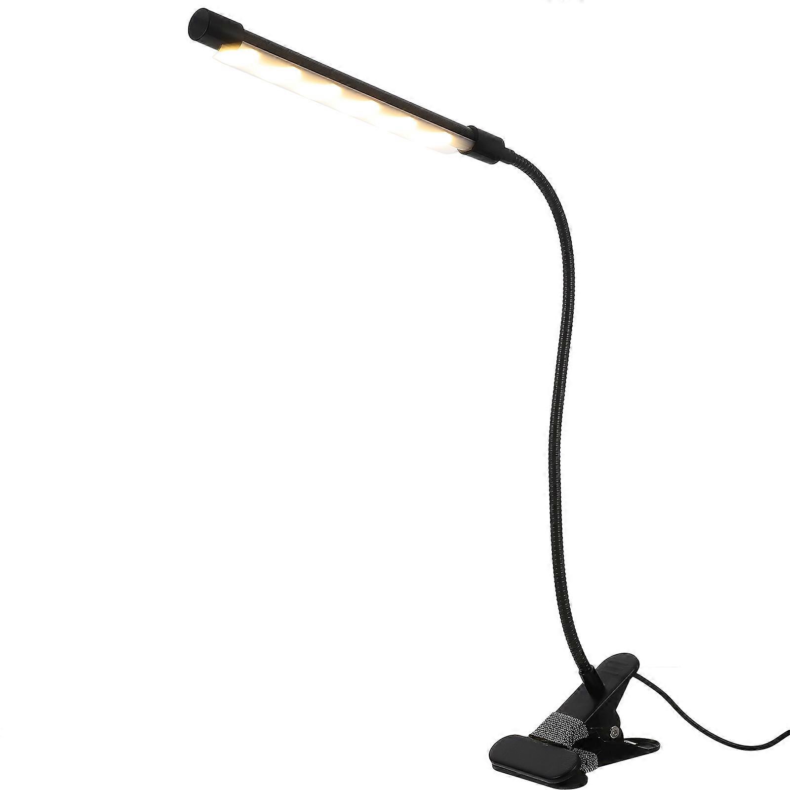 Black Bed Reading Light Simple Style Clamp Type Suitable For Coffee Shop Use 1Pcs