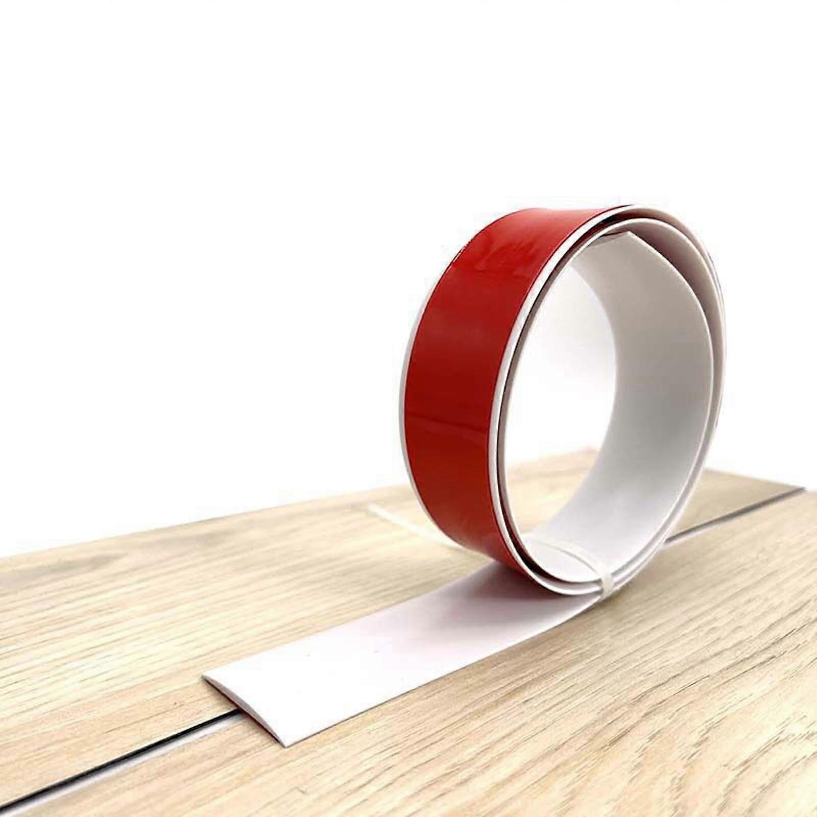 Selfadhesive PVC transition profile floor connecting strip (4cm, 6.56ft, white)
