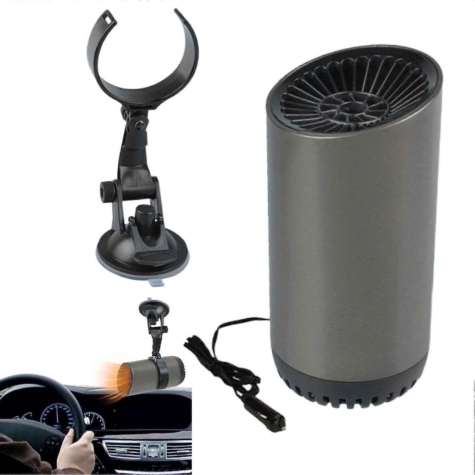 Electric Car Heater, Portable 150W Defroster and Defogger for Windshield, Fast Heating, Cup-Shaped Design with Stand