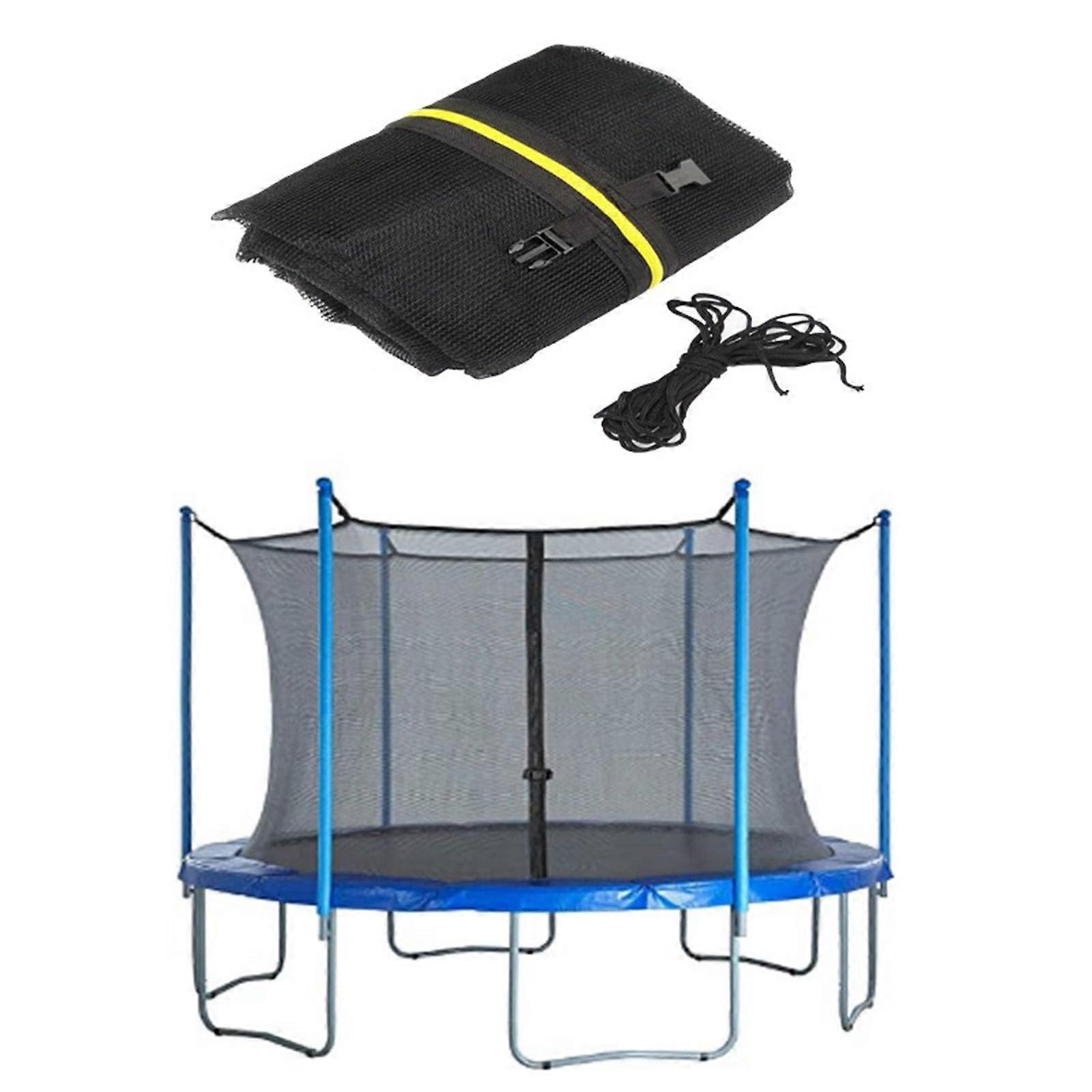 Trampoline Replacement Parts, Trampoline Replacement Safety Net For 10/12/14Ft, Outdoor Trampoline Fencing Net 10FT 3.06M 6pole