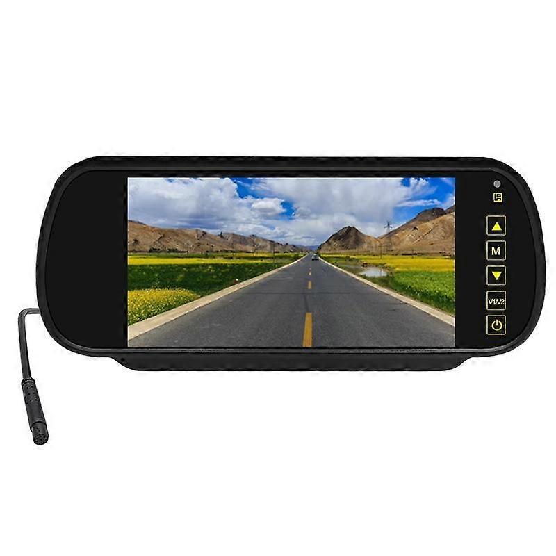 HD input car headrest monitor 7 inch rearview mirror (AV) HG
