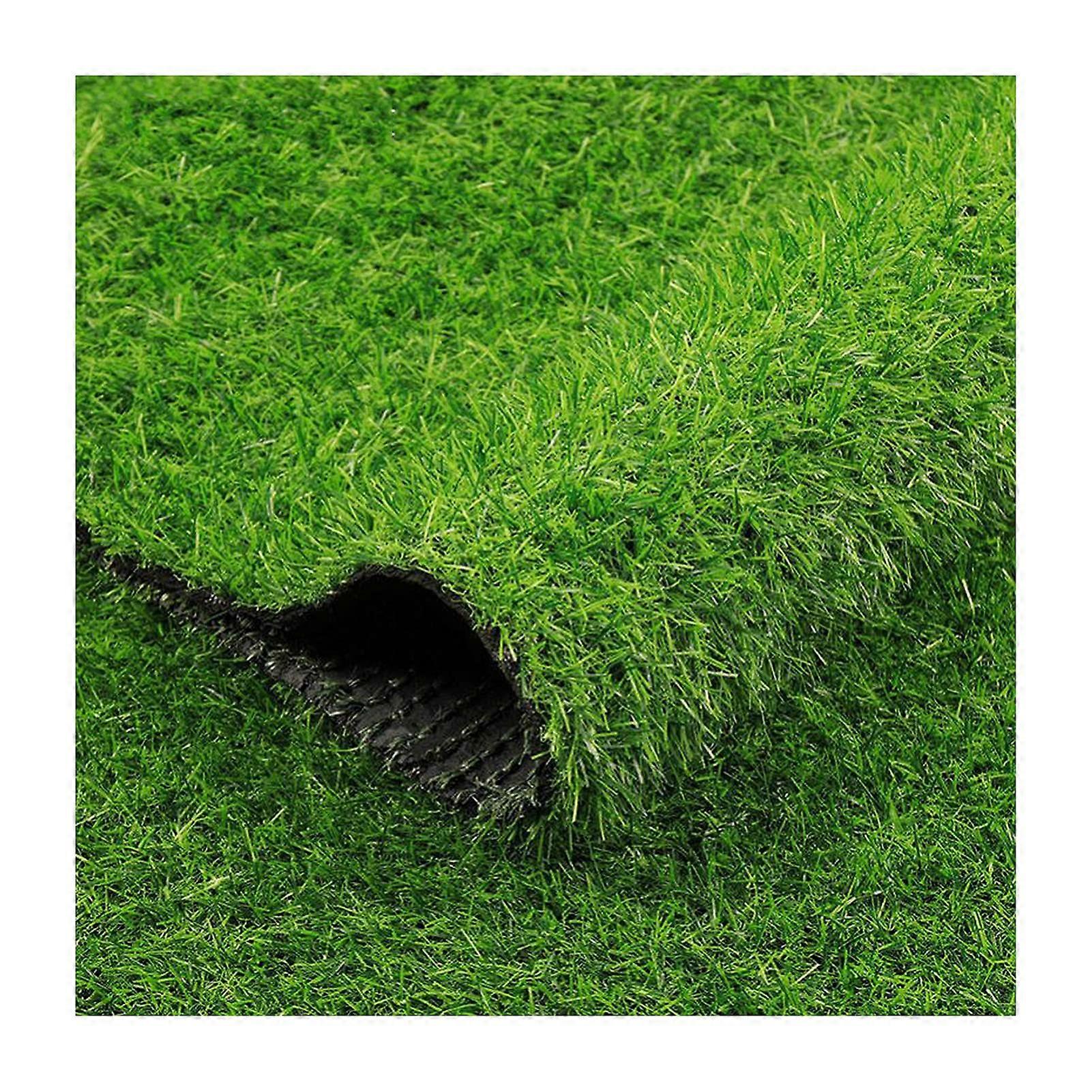 Synthetic Artificial Grass Turf 25mm Height 2m x 1m Pet-Friendly High-Density Realistic Faux Grass Lawn Decor