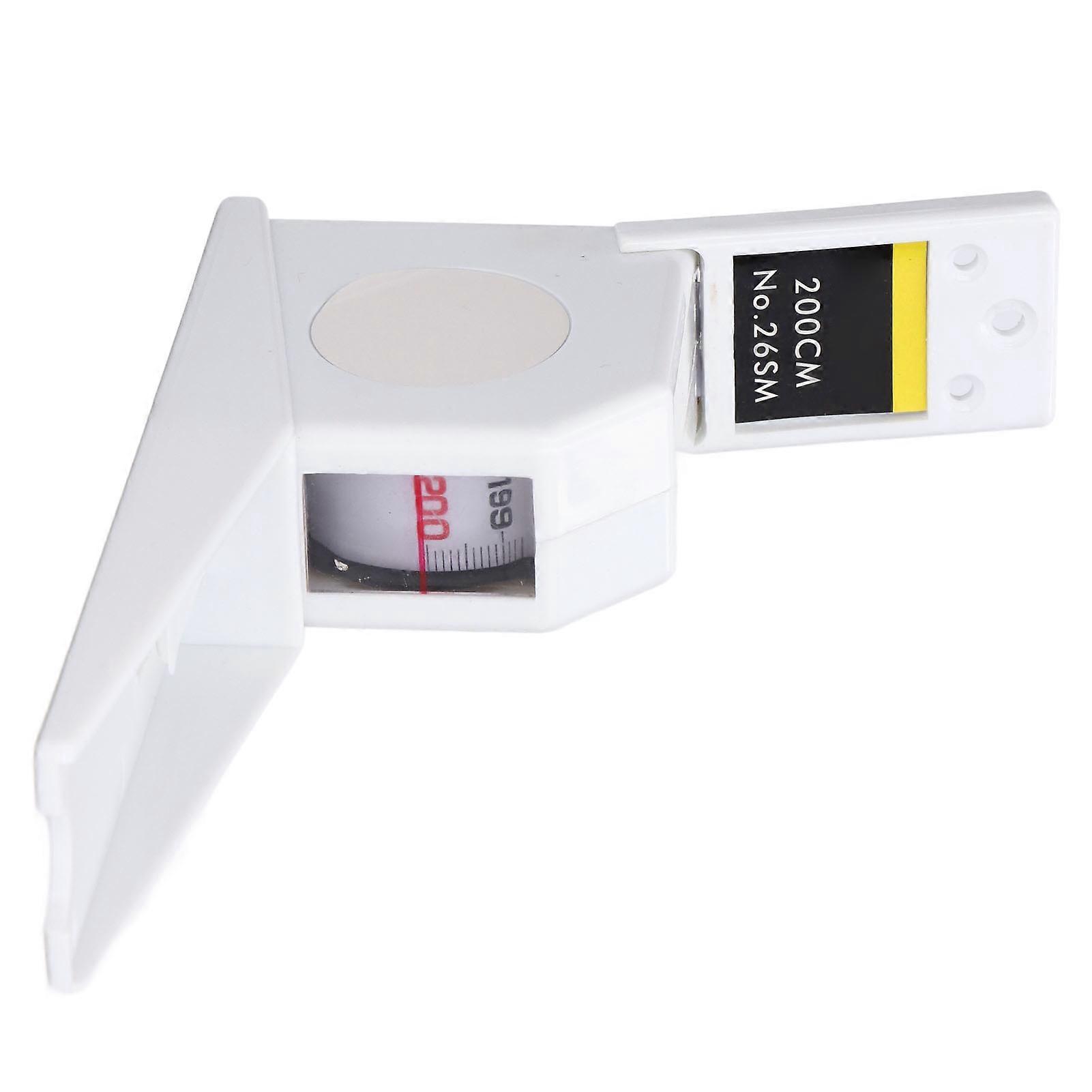 200cm Height Meter Measuring Height Ruler Home Use Wall Mounted Retractable Tape Measure White