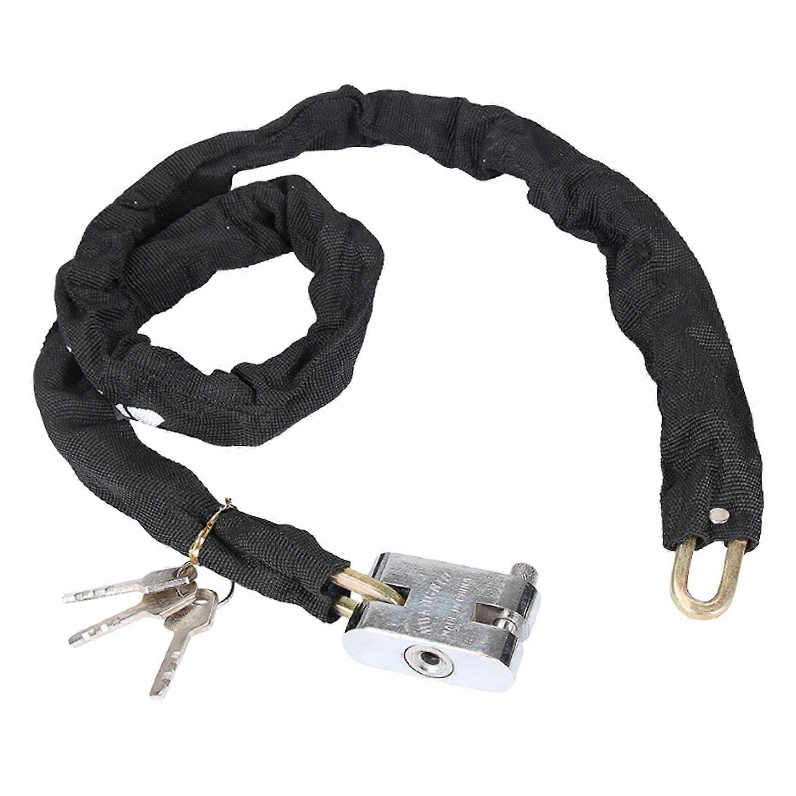 English translation:
Bicycle chain length theft protection for bikes chain bicycle with 3 for motorcycle scooter fence portable
