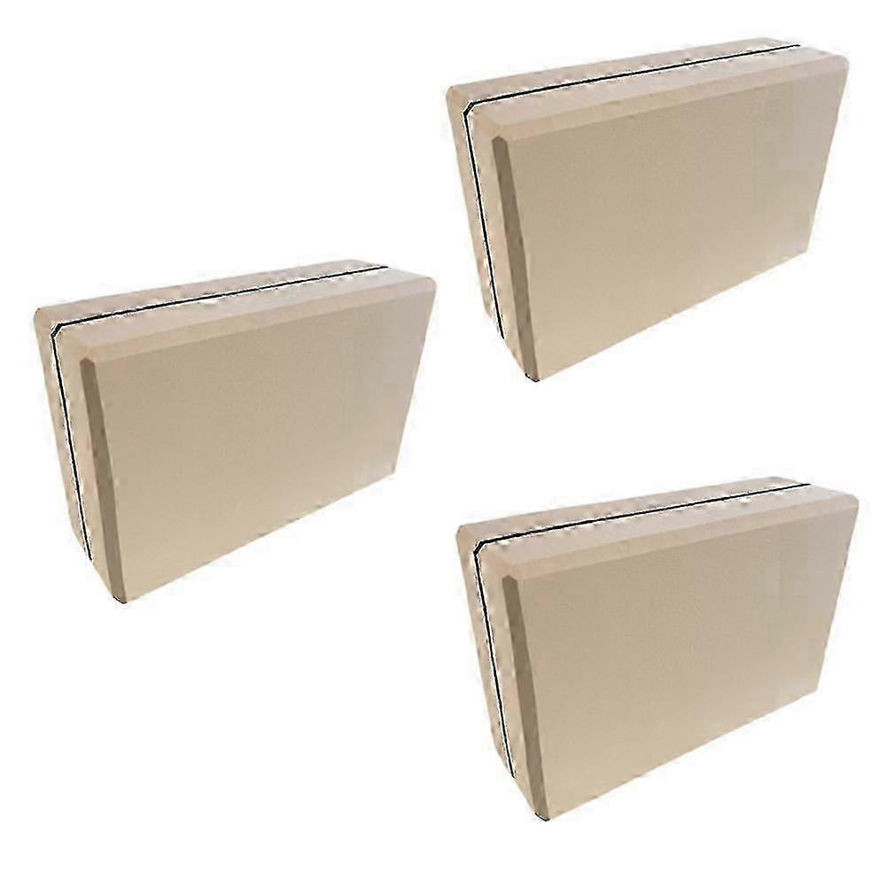 Wooden Color High-Density Foam Yoga Bricks & Exercise Blocks for Kids Dance Props