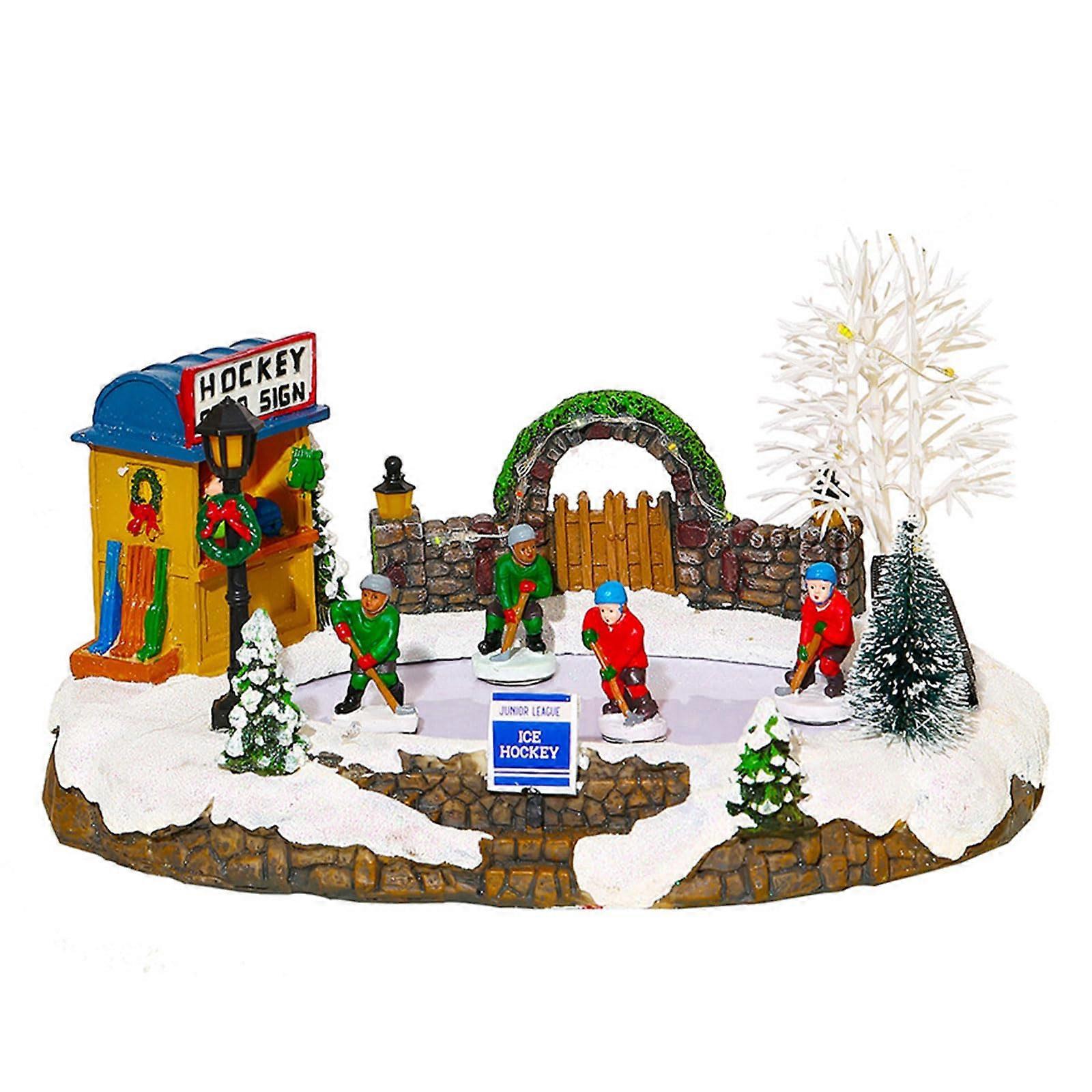 Christmas Village Illuminated House With Music And Sparkling Lights For Christmas Decoration