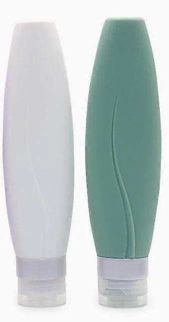 2pcs Travel Toiletry Dispenser Bottles Silicone Travel Bottles Empty Refillable Containers For Shampoo Lotion Body Wash 150 ML
