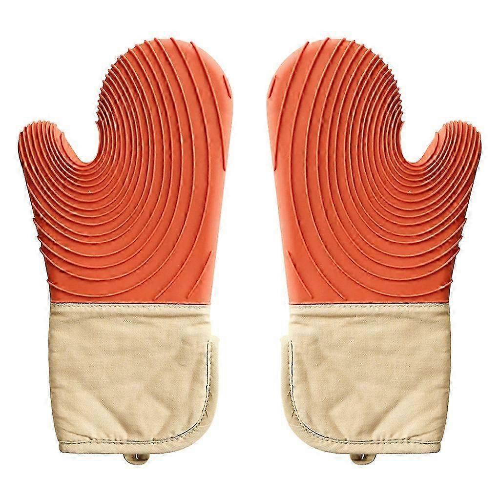 Flexible Oven Gloves Thickened Practical High Temperature Resistance BBQ Baking