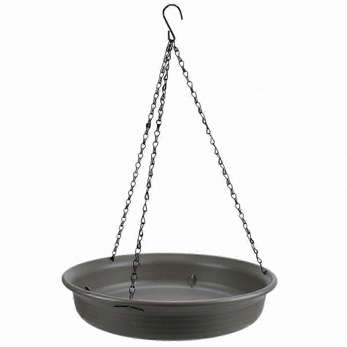 Hanging Bird Bath Hanging Bird Feeder Round Tray Thickened Resin Tray Deep Water Tray Bird Feeder F