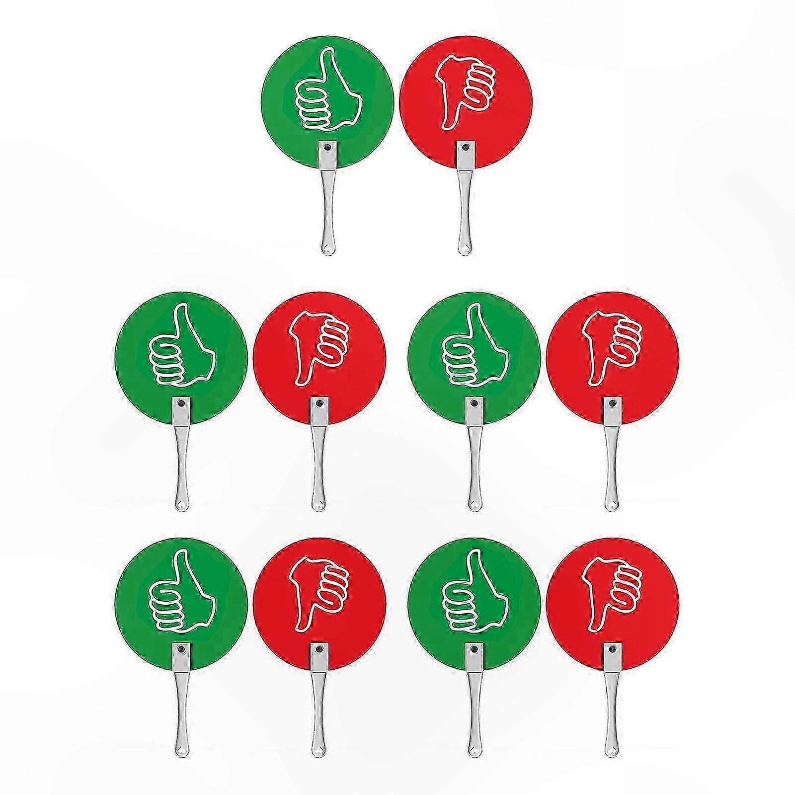 Interactive Teaching Tools - 10 Pack Response Paddles for Classroom Activities