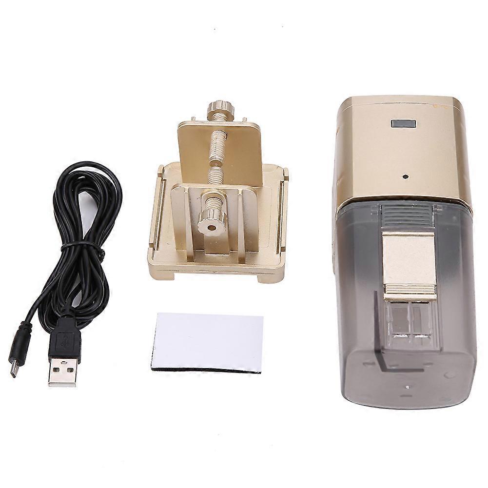 WiFi Wireless Remote Intelligent Control Fish Tank Feeding Machine Aquarium Feeder(Golden)
