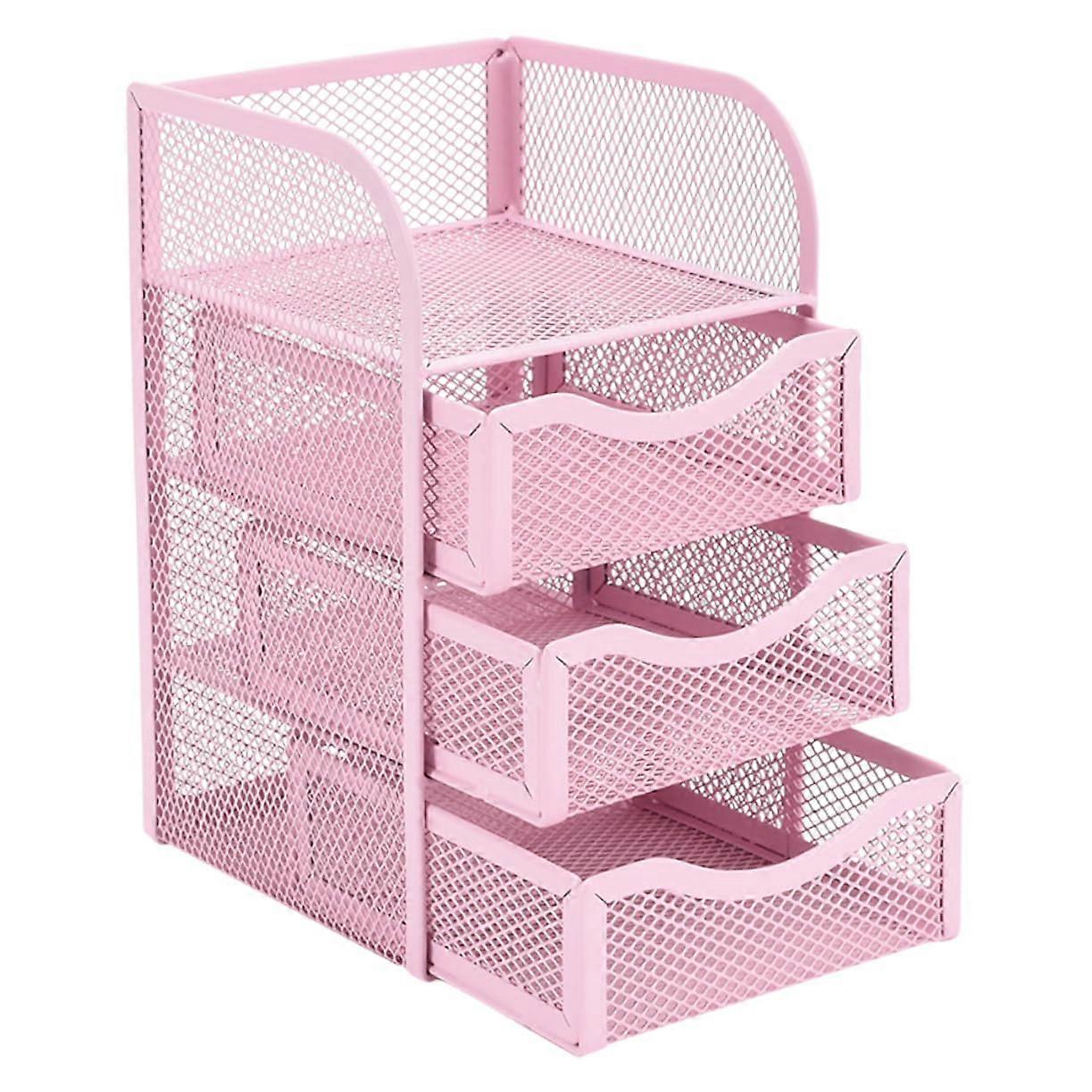 Desktop Organizer Sliding Multifunctional Document Holder Mesh Design for Office Home Classroom Efficient File Storage