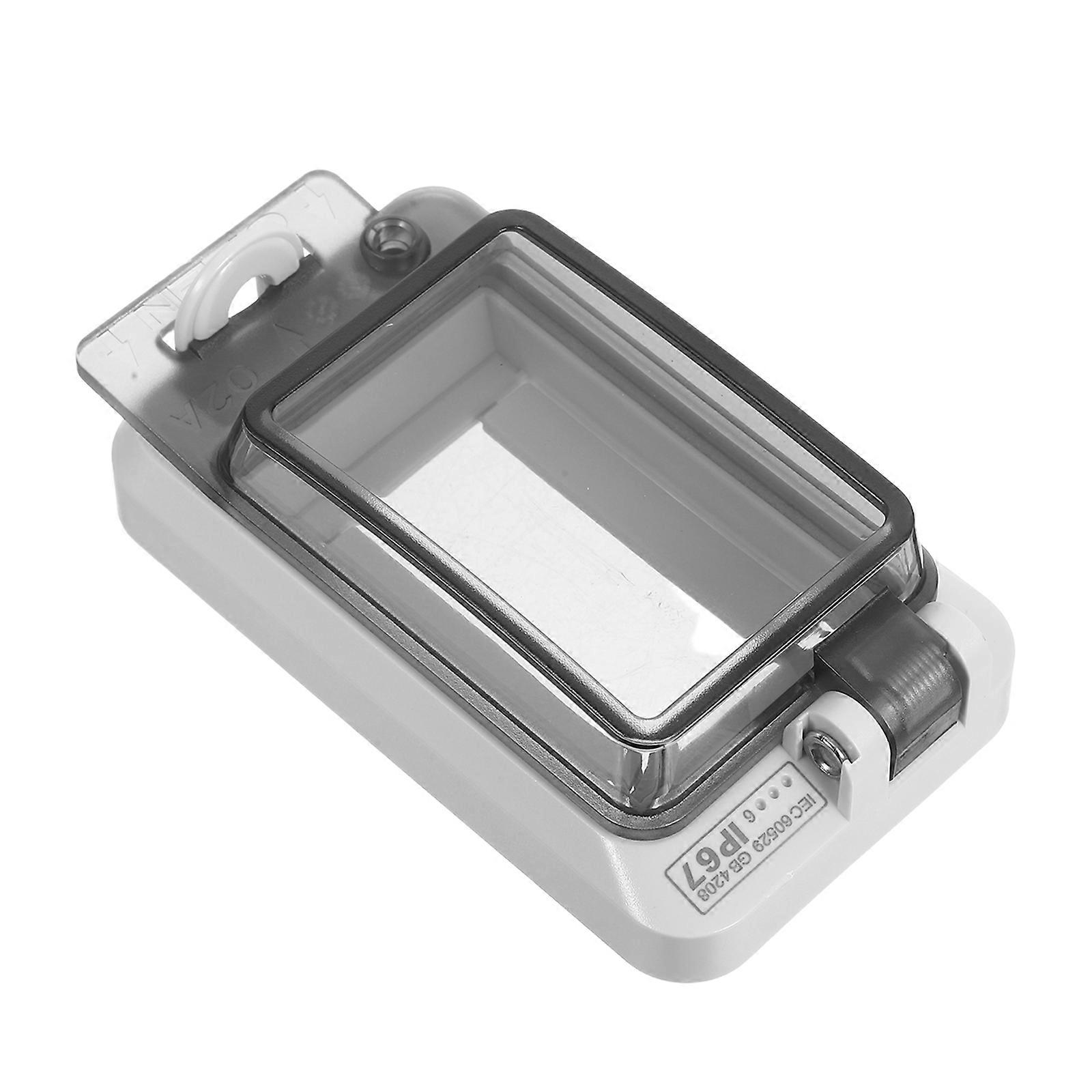 Compact Outdoor Electrical Enclosure with Transparent Window for Breaker Boxes, Wall Outlets, and Switch Protection in Industrial and Parking Areas