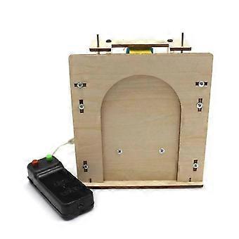 Wooden Lift Door Self-Made House Garage Model Electric Door Kit DIY Technology Toy