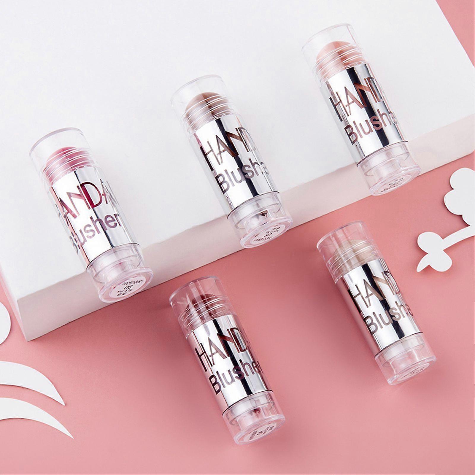 HANDAIYAN Blush Sticks for Cheeks and Lips Chubby Cream Blush Highlight and Matte Colors