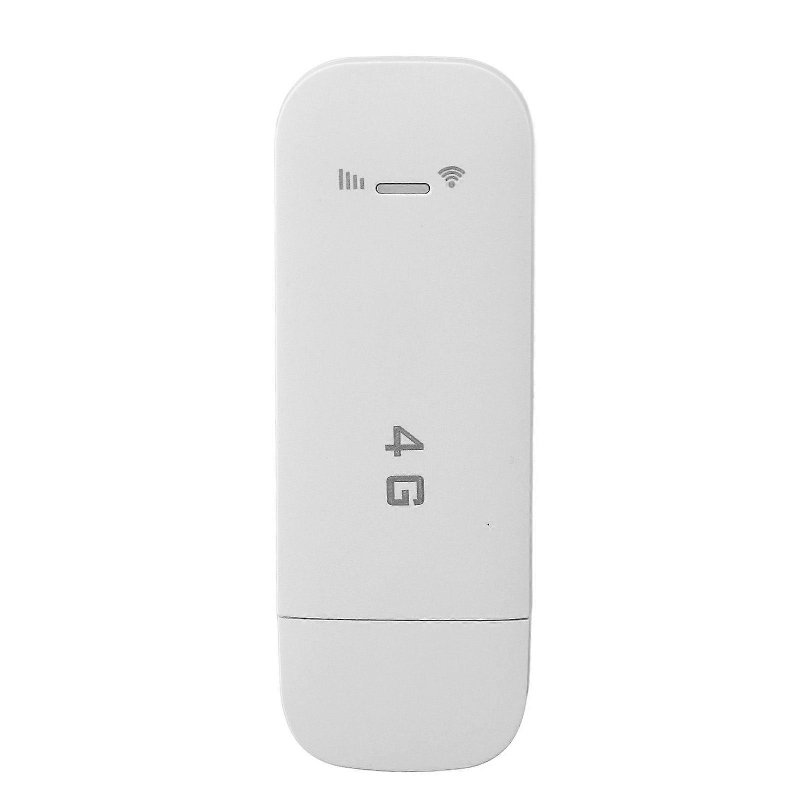 4G LTE USB Portable WiFi Router Support 10 Devices WPA WPA2 WiFi Encryption USB Portable WiFi Hotspot with SIM Card Slot White