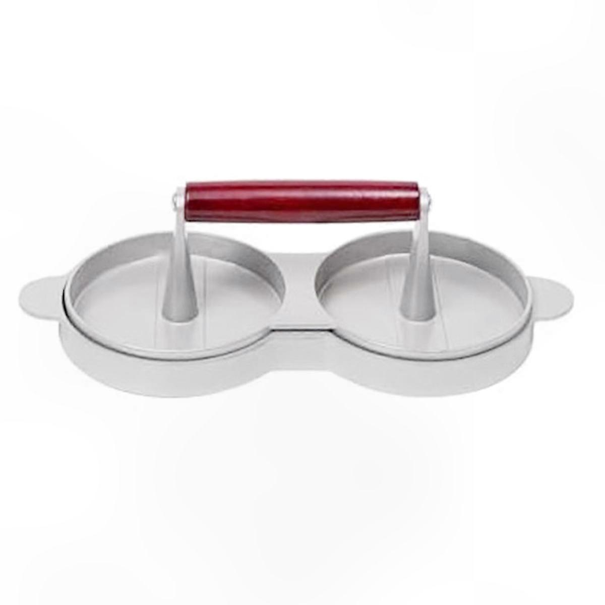 Aluminum Alloy Double Hamburger Patty Press with Handle