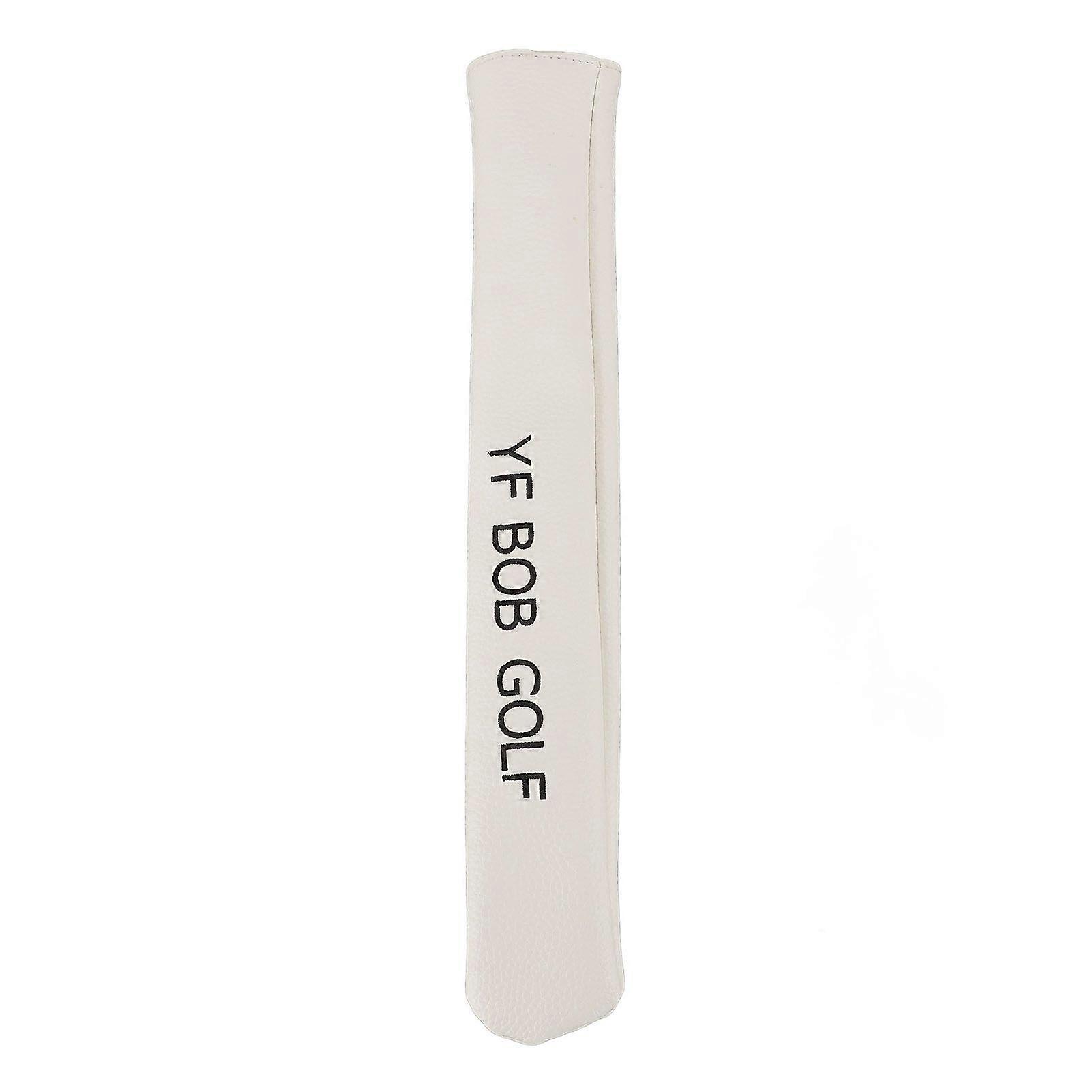 Alignment Stick Headcover Leather Breathable Alignment Stick Cover Case Holder for Practice White