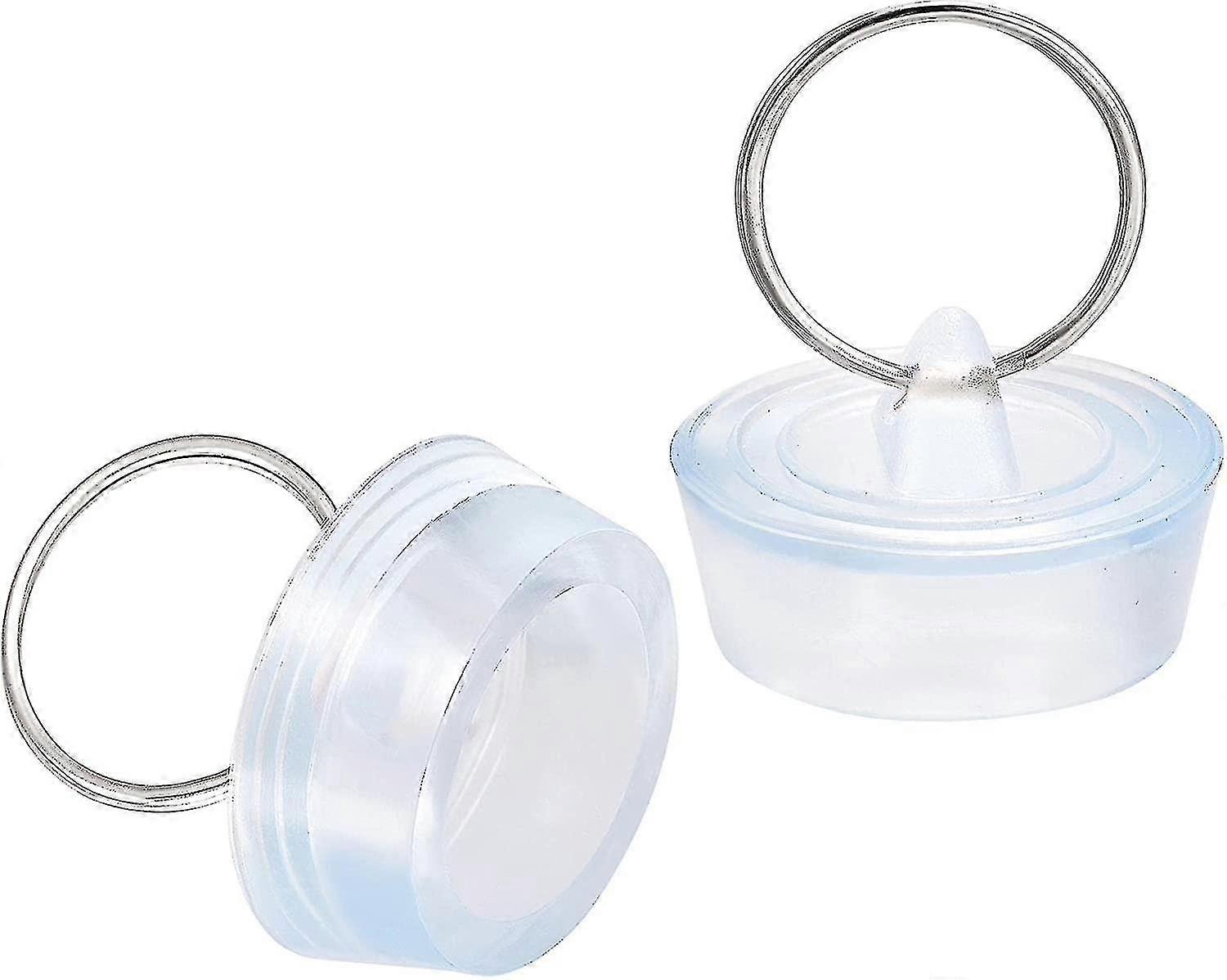 Rubber Sink Stopper, Drain Stopper Transparent Blue Fit 29-32mm Wit...