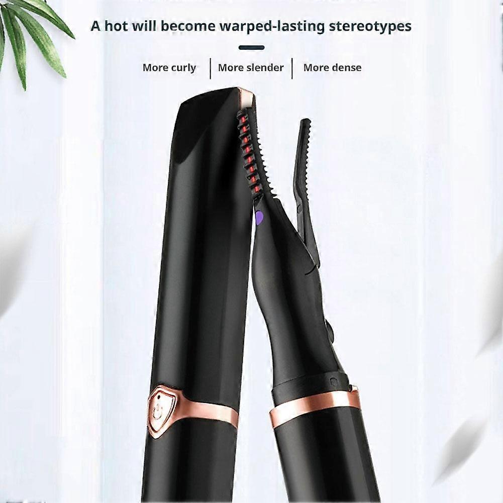Electric Heated Eyelash Curler for Perfectly Curved Lashes - Long-Lasting Curl, Safe & Gentle Design