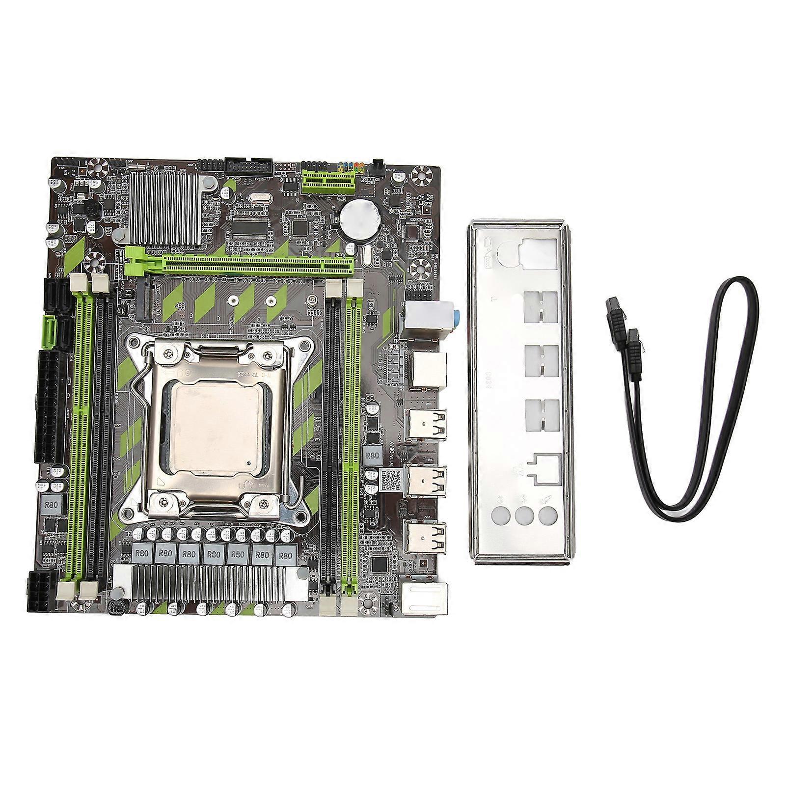 X79G DDR3 Motherboard with E5 2620 CPU, 8 Phase Power Supply, NVME M.2 for Desktop PC