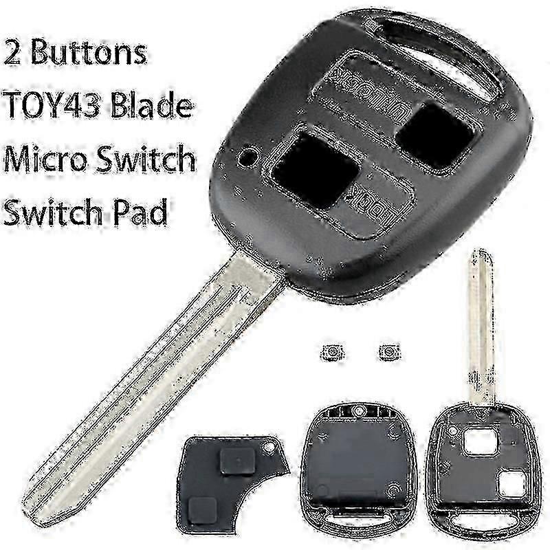 3 -button Remote Control Key For Toyota, Compatible With Rav4, Yaris, Prado, Corolla, Land Cruiser, Previa, Tarago Models,__e0.1629 hwy