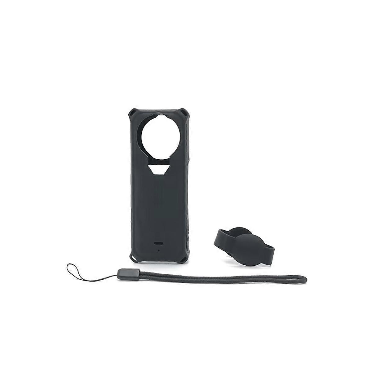 Silicone Protective Case for X5 Camera Anti-Scratch Anti-Drop Dustproof Cover for Enhanced Protection Black