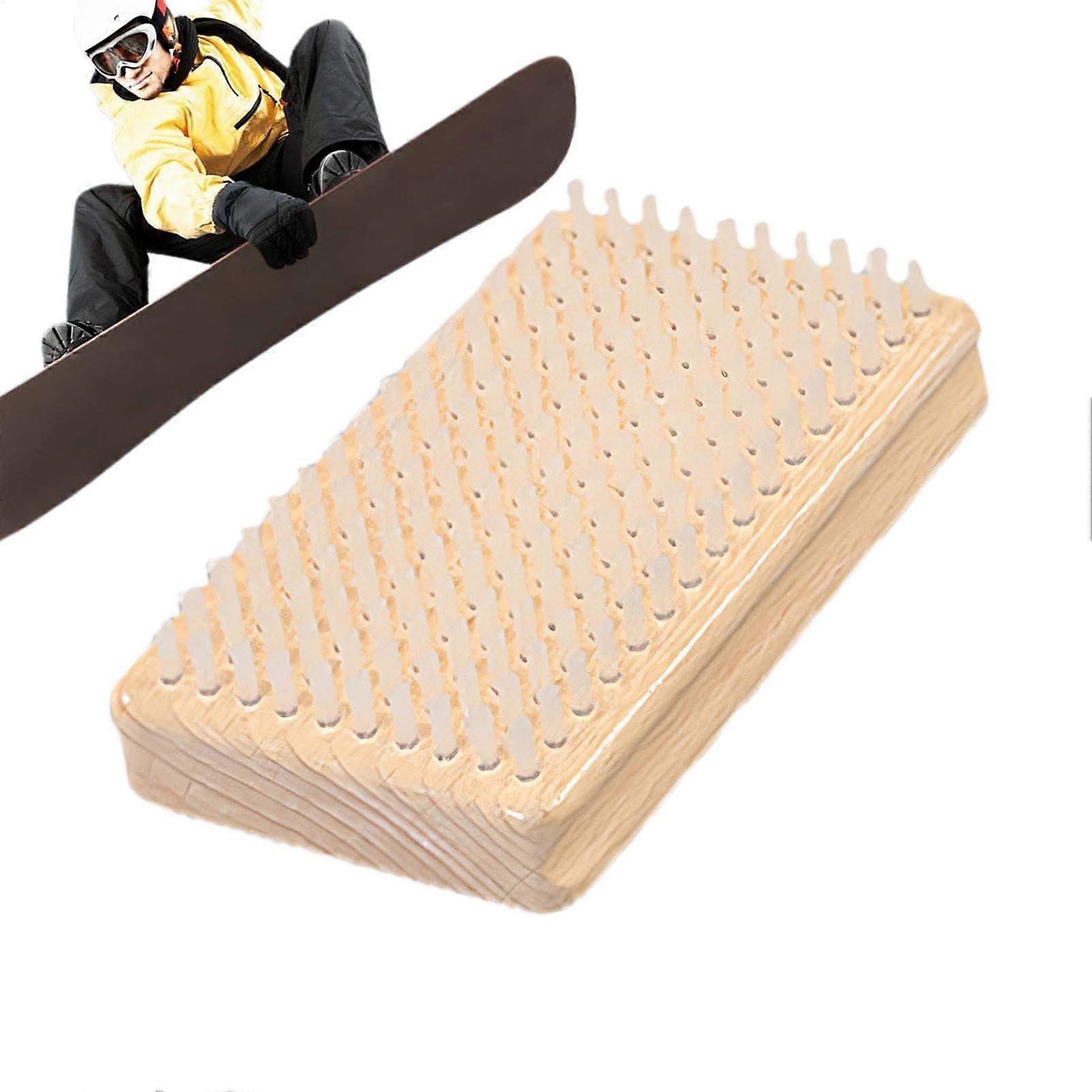 Snowboard Wax Brush Nylon Brush For Waxing And Polishing, Ski Wax Scraper And Cleaning Sanding Brush, Snowboard Tool