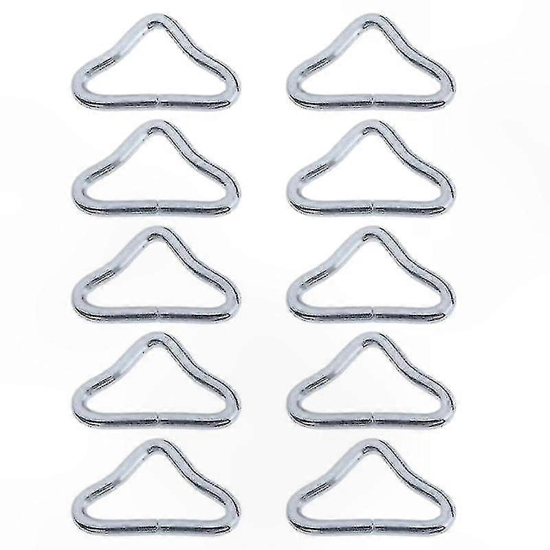 Universal Fit Trampoline Accessories: 10-Pack Triangle Rings and V-Rings for Replacement