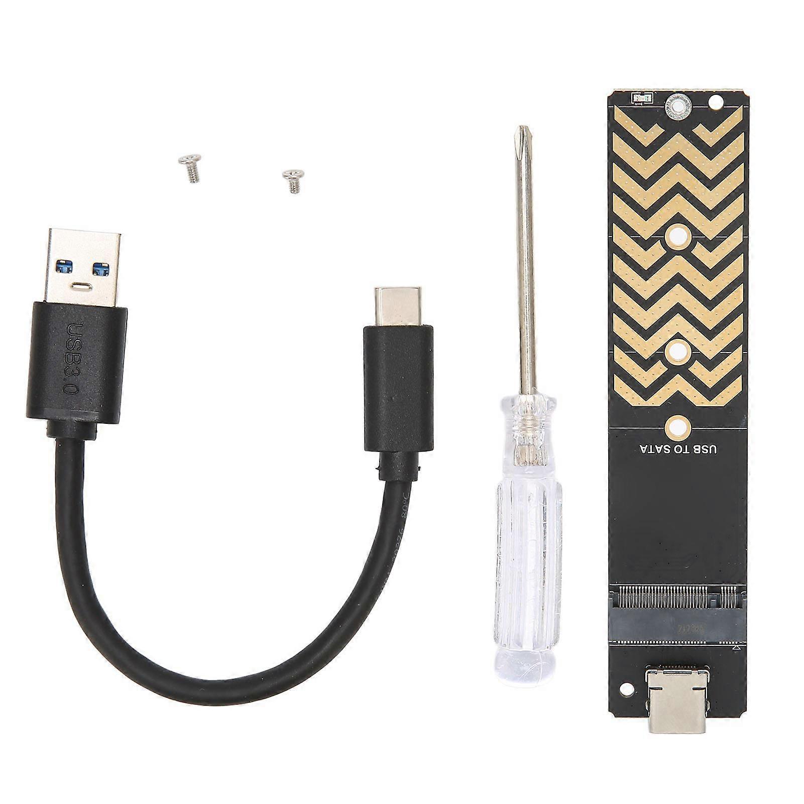 NGFF to Type C Riser Card 6Gbps USB3.2 Gen2 Adapter Immersion Gold Process SSD Support