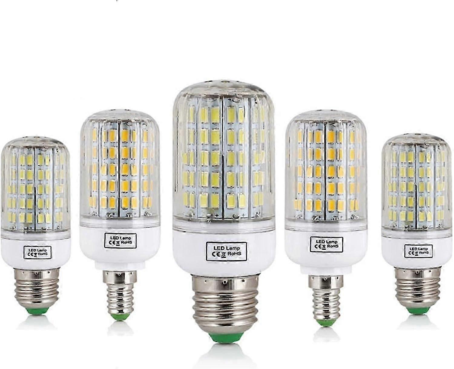 HHFは電球ランプを導きました、1pcs トウモロコシライトE27 E14 220vはランプSmd5730を導きました 電球24-165ledルゲリエアルックスデラブジー家庭用