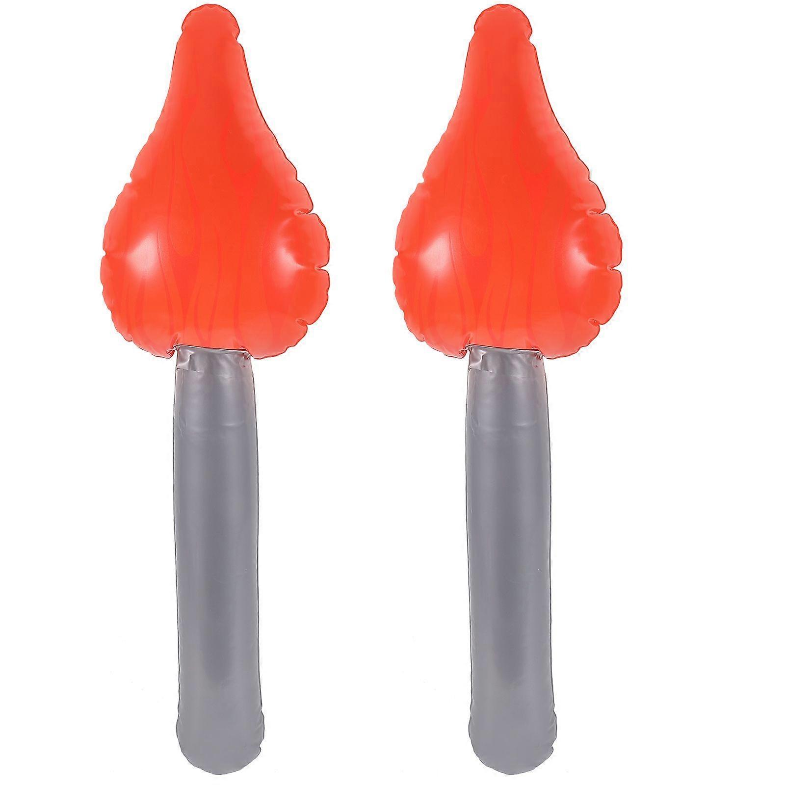 2pcs Inflatable Torch Ornaments Creative Inflatable Torches Performance Props Torches Playthings
