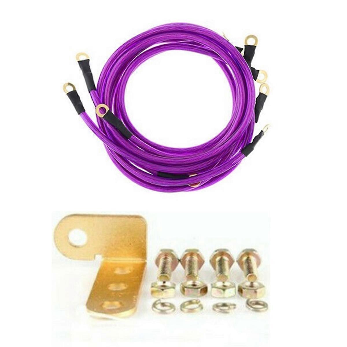 Universal Car Ground Cables Auto Booster Jumper Grounding Wire System Kit to Improve Power for Cars SUV Auto B