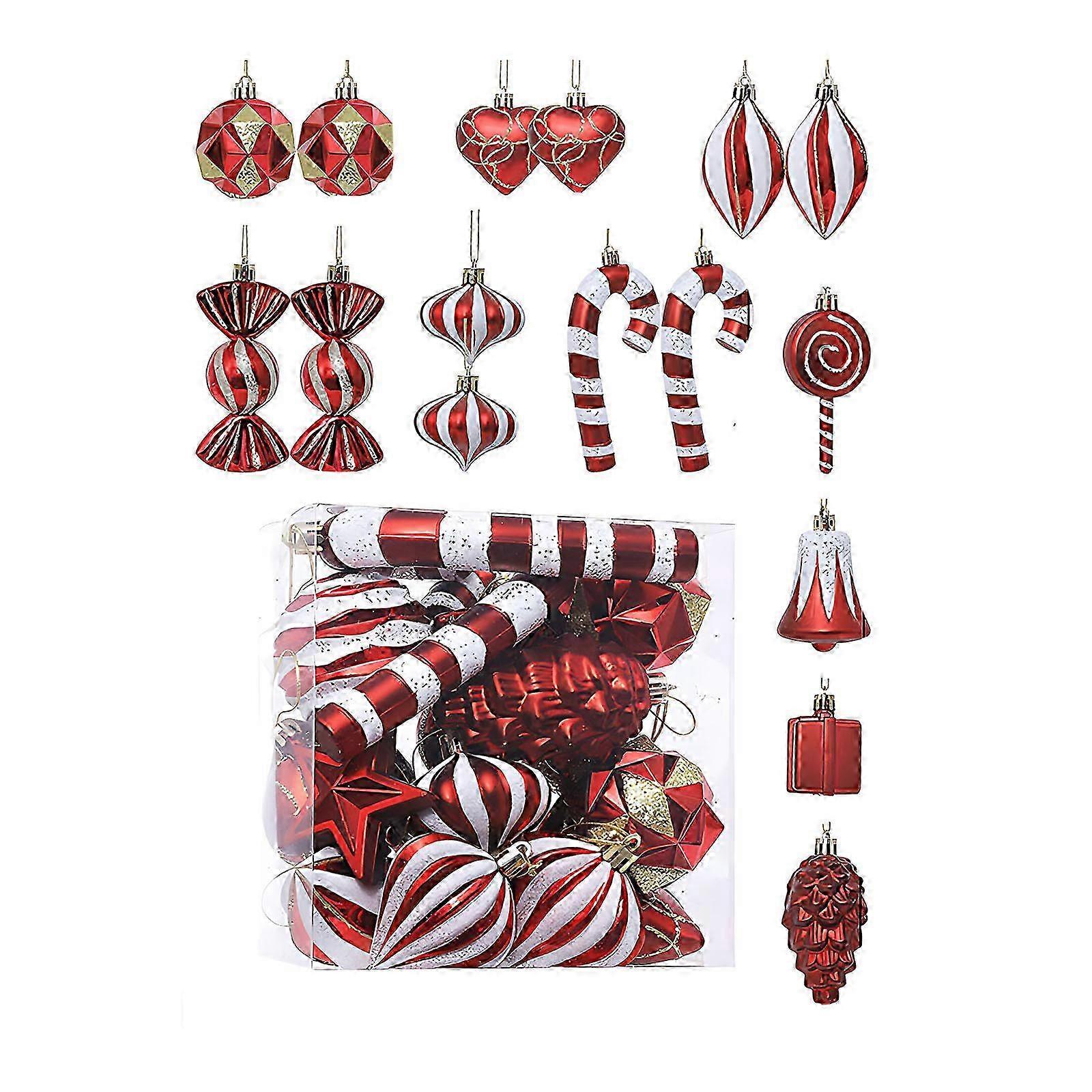 16pc Colorful Christmas Balls Decorations for Tree & Pendants