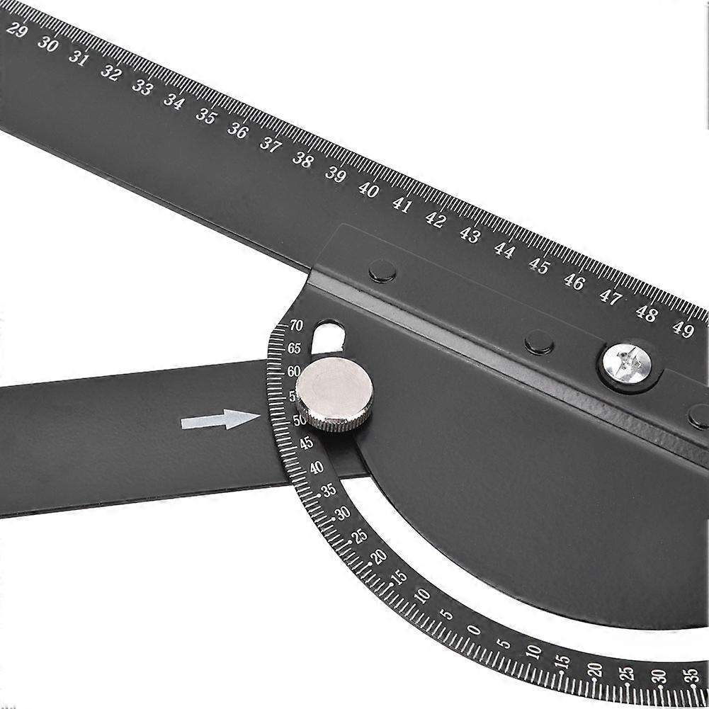 Multifunctional Movable Guide Ruler 550mm Woodworking Tool for Length and Angle Measurement