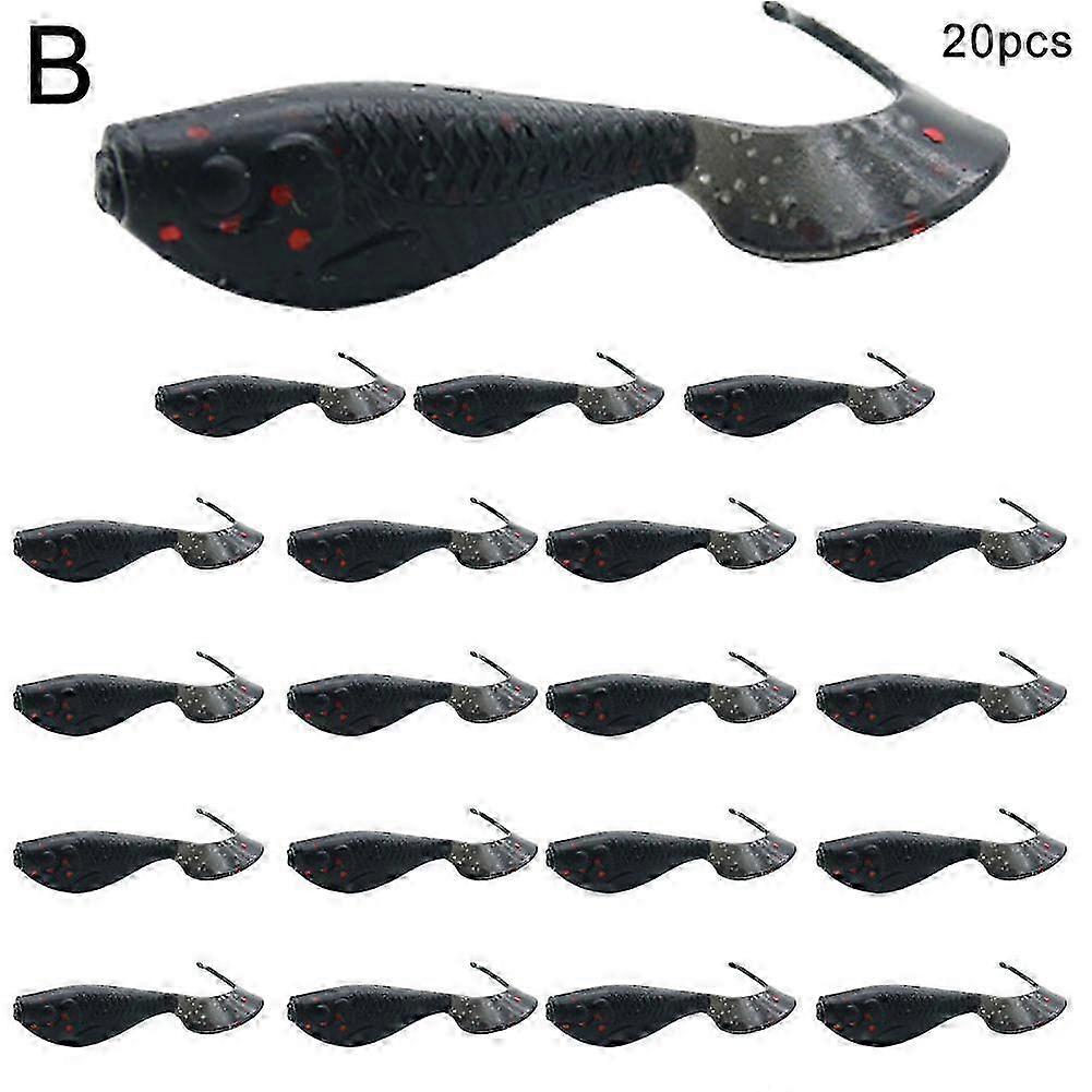 20PCS Lure fishing bait Simulation Soft Prawn Lure Hook Tackle Bait Sea Lures 2025