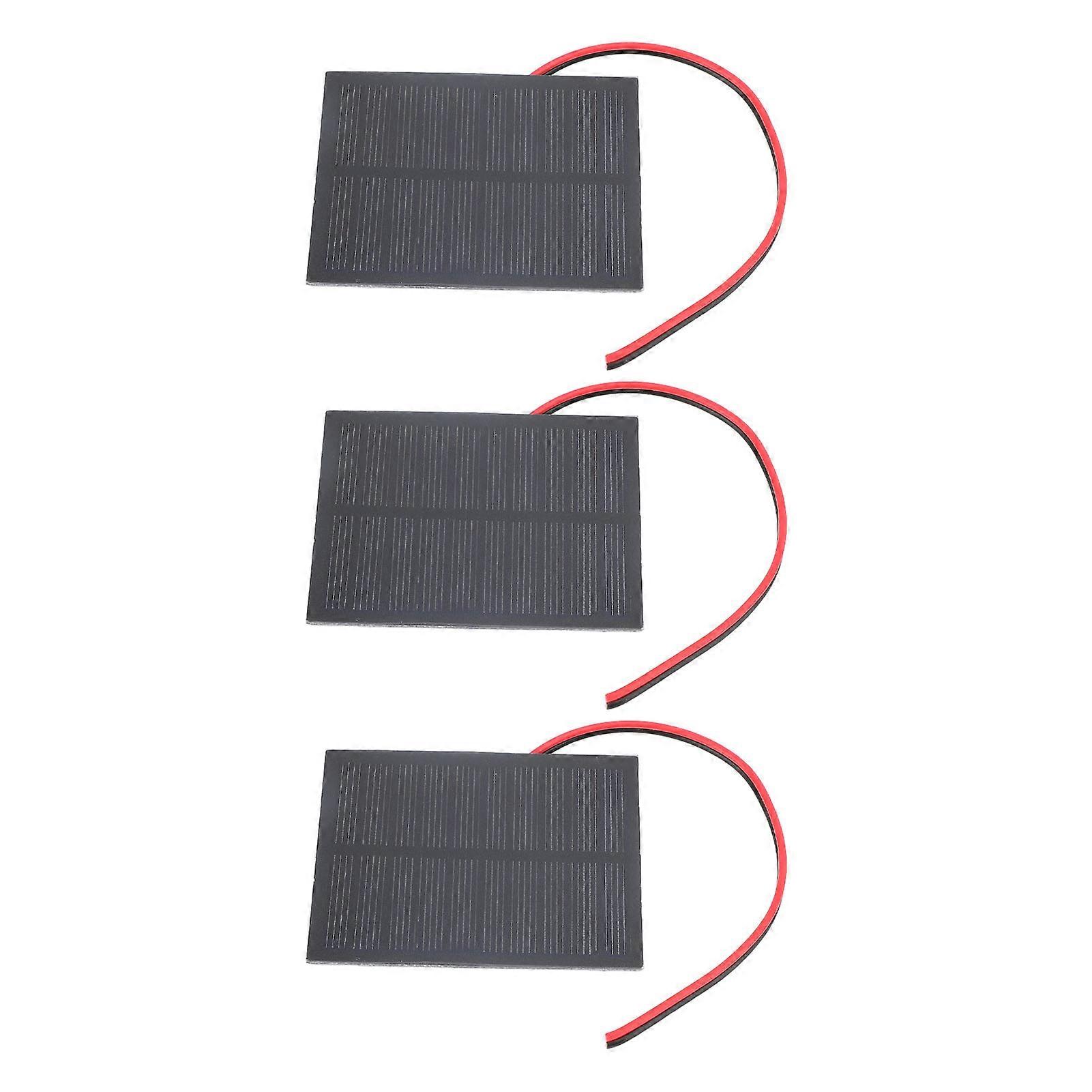 2W 8x6cm Monocrystalline Solar Panel Kit with Cable for DIY