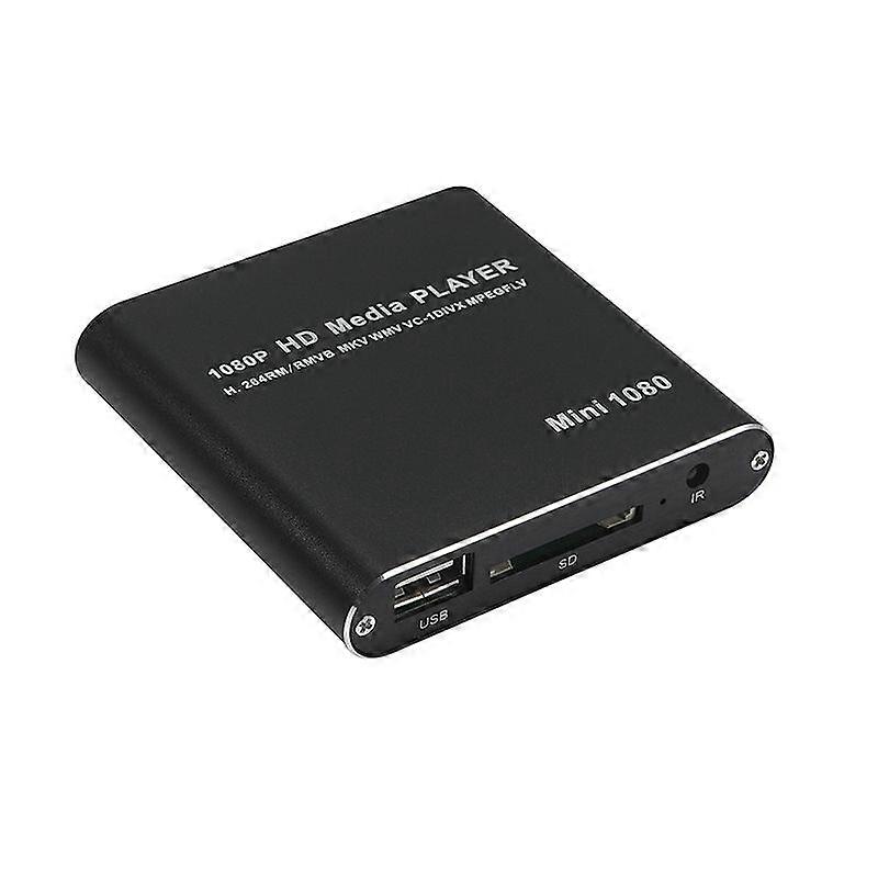 MINI 1080P Full HD Media USB HDD SD/MMC Card Player Box, EU Plug